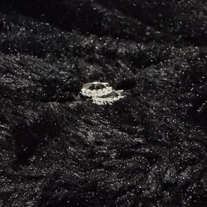 Diamond Huggie Earrings